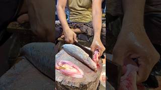 Fish Cutting Skills | Amazing Poa Fish Cutting Skills In BF Fish Market By Expert Cutter #shorts