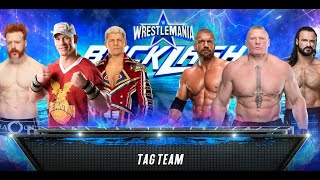 WWE  | Team John Cena vs Team Brock Lesnar | 6 Man Tag Team Match