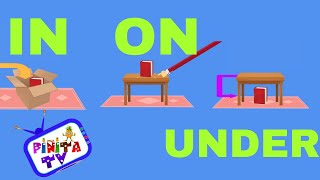 IN ON UNDER IN ON UNDER - Kids vocabulary - Where?(in, on, under) DENTRO DE, SOBRE  Y  DEBAJO DE..