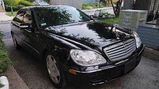 2004 Mercedes S600 project. First look. Open exhaust sound