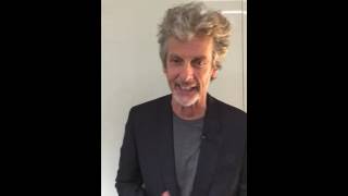 Peter Capaldi wishing DWM a Happy 500