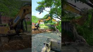 SANY Excavator destroy Gaodwal.#shorts