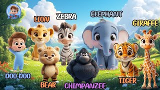 🐘Animal Song🌳|DooDoo's Animal Song🎶| Nursery Rhymes & Kids Songs🌟👶 | Super Simple Songs🎵