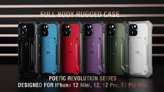 Poetic Revolution Series Full Body Rugged Case for Apple iPhone 12 / 12 Mini / 12 Pro / 12 Pro Max