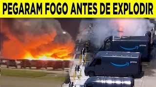 Incêndio de Grandes Proporções na Fábrica da Rivian: 50+ Veículos Elétricos  Queimaram