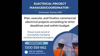 Electrical Project Manager | Coordinator | Sydney