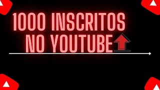 #shorts Como Ganhar seus 1000 inscritos do seu canal dica incrível.