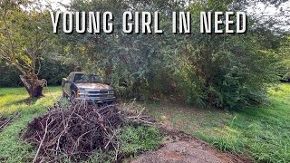 FREE brush REMOVAL for young ladies FIRST HOME.  HUGE OVERGROWN LOT OUT OF CONTROL.