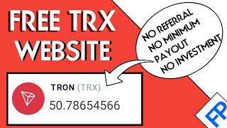 How to get free TRX Tron every 5 minutes (no limit) - no investment