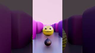 Pacman vs Bomb #pacman #3danimation #video