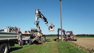 Strommast wird getauscht/ Power pole is replaced  page 1