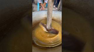 How to make sugar from palmyra -วิธีทำน้ำตาลจากตาลโตนด  #thailandstreetfood #thaistreetfood