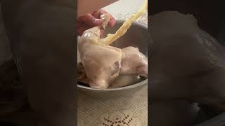 How to remove chicken skin #shorts #short #youtubeshorts #trending #viral