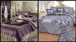 Most beautiful frill bed sheet designs / elegant Designer bed sheets /embroidered bed sheet designs.