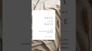 Photo Save the Date Invitation, Minimalist Modern Save the Date, #diywedding   #weddinginvites