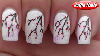 ▶ Матовый маникюр / Matte Nail Art / Роспись акриловыми красками