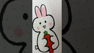 How To Draw A Cute Bunny🐇✨| Easy Drawing Step-by-Step | Colorful Drawing With Alcohol Markers