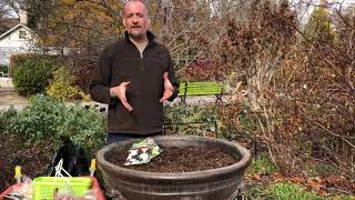 Paul shows how to plant bulbs in your container for spring