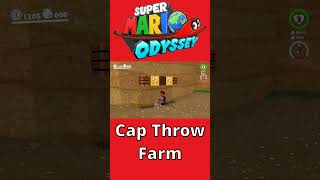 Cap Throw Farm in Super Mario Odyssey #shorts #mario #supermario #marioodyssey #glitch #nintendo