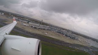 Swiss Airbus A220 onboard takeoff at Dusseldorf Airport | LX1019