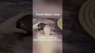 Travel watch case  protect your watches well and safely. #watchcase #leather #amzonproduct