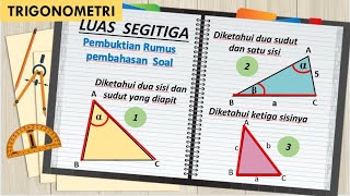 TRIGONOMETRI 10 : RUMUS LUAS SEGITIGA SEMBARANG SOAL DAN PEMBAHASAN SOAL