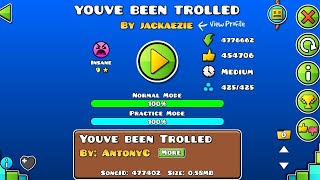 прошёл Yove Been Trolled в Geometry Dash