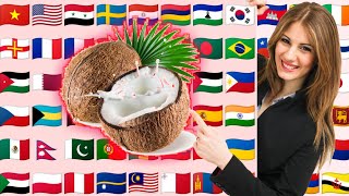 How To Say "COCONUT" in Different Countries Language