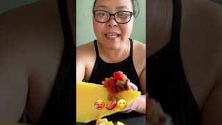 MANGO & SPICY BAGOONG ALAMANG MUKBANG 🌶🌶 EXTRA HOT 🥵 #Shorts