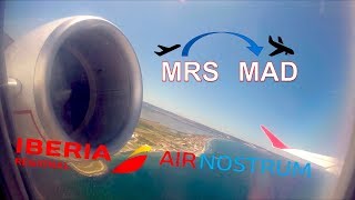 ✈︎ FULL FLIGHT ✈︎ IBERIA Regional / Air Nostrum | CRJ1000 | MRS-MAD