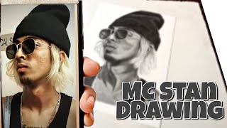 Mc Stan Drawing, Mc stan pencil sketch, Mc Stan Realistic Drawing