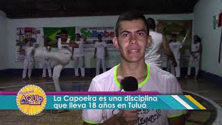 Fundacion Shikoba cambia vidas con la Capoeira - Aqui en la Tarde