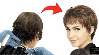 How cut Women's Classic haircut for Short hair | Haircut Tutorial step by step by Eva Lorman