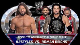 WWE Universal Championship Match | AJ Styles vs. Roman Reigns | WWE Backlash 2024