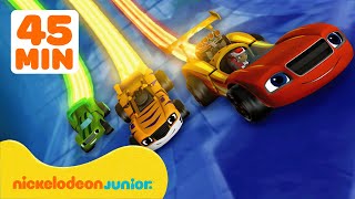 Blaze et les Monster Machines | Les ultimes jeux scientifiques ! ⚛️ 45 minutes | Nickelodeon Jr.