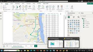 How to create a Routemap in Power BI on Taxi, Ship or Airline Data - English Audio