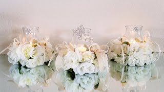 3 PIECE LUXURIOUS WEDDING CENTERPIECE |  DOLLAR TREE GLAM DIY | WEDDING IDEAS 2019