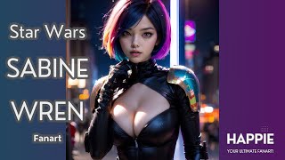 AI Cosplay Sabine Wren Star Wars Fanart , AI ART LOOKBOOK , サビーヌ・レン スターウォーズ Fan Art コスプ Mandalorian