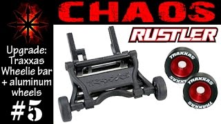 Traxxas Rustler- Traxxas Wheelie bar/ Aluminum wheels [Chaos]