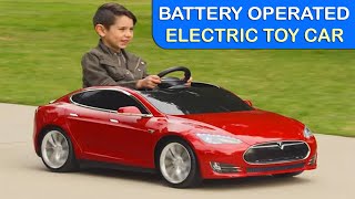 What is inside of electric toy car