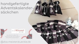 Überraschung garantiert! Nachhaltige Adventskalendersäckchen zum selber füllen