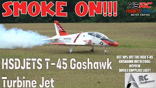 My First Time With Smoke On The Hsdjets T-45 Goshawk Turbine Jet Epic!