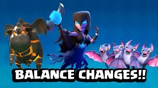 BALANCE CHANGES!! (RIP THE ROYAL GHOST) - New January Clash Royale Update