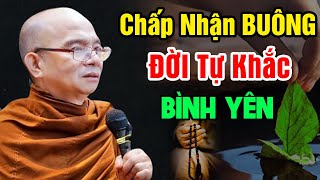 CHẤP NHẬN BUÔNG ĐỜI TỰ KHẮC BÌNH YÊN (rất hay nên nghe) | Sư Toại Khanh - Sư Giác Nguyên Giảng