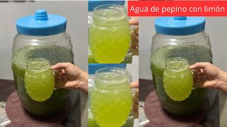 COMO PREPARAR AGUA DE PEPINO CON LIMÓN/ 20 LITROS