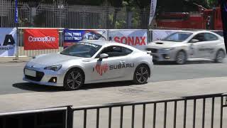 Manila International Auto Show Russ Swift Stunt Show Subaru WRX STI with James Deakin