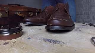 ASMR Coach Daniel Derby Shoe Shine