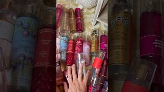 Bath and body works body spray / declutter & collection!