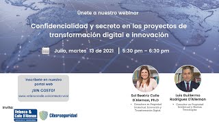 Confidencialidad y secreto en los proyectos de transformación digital e innovación