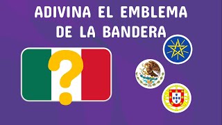 Adivina el EMBLEMA de la bandera 😎| 🚩Reto países y banderas🚩